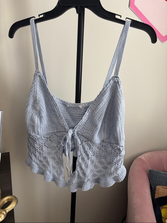 Olive & Oak Other - Olive & Oak Pale Blue Knit Set- Top and Midi Skirt